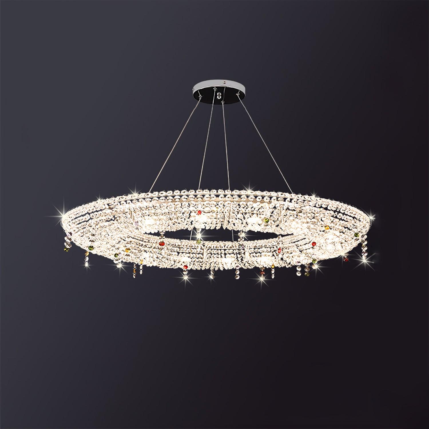 Modern Round Crystal Chandelier