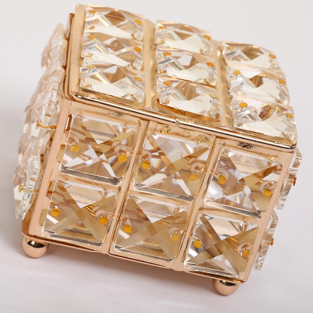 Home Decor Rhinestone Earring Ring Pearls Storage Box Crystal Organize Holder Jewelry Boxes With Co