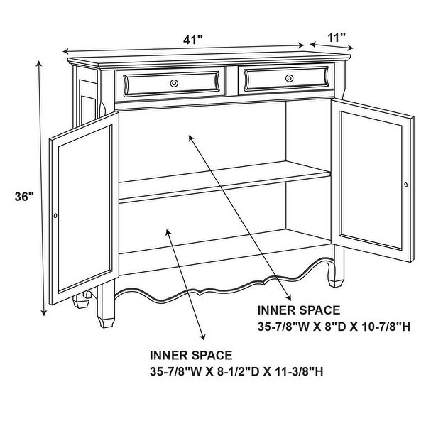 Powell Canton Red Oriental Console