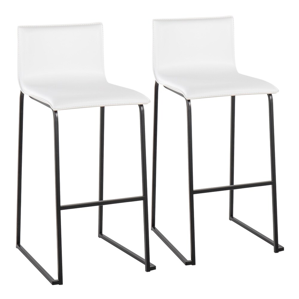 Silver Orchid Mara Upholstered Bar Stool   Set of 2