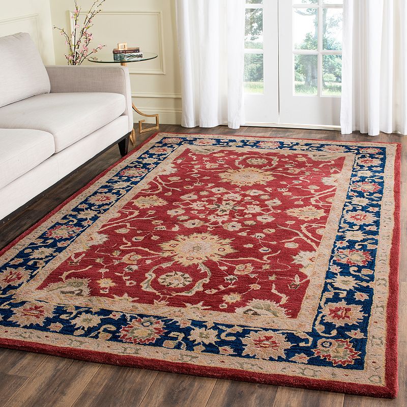 Safavieh Anatolia Lois Framed Floral Wool Rug