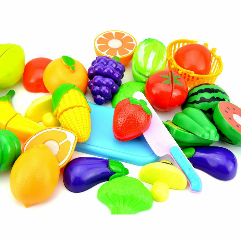 6pcs/Set Kids Kitchen Fruit Vegetable Food Pretend Role Play Cutting Set Toys Affordable