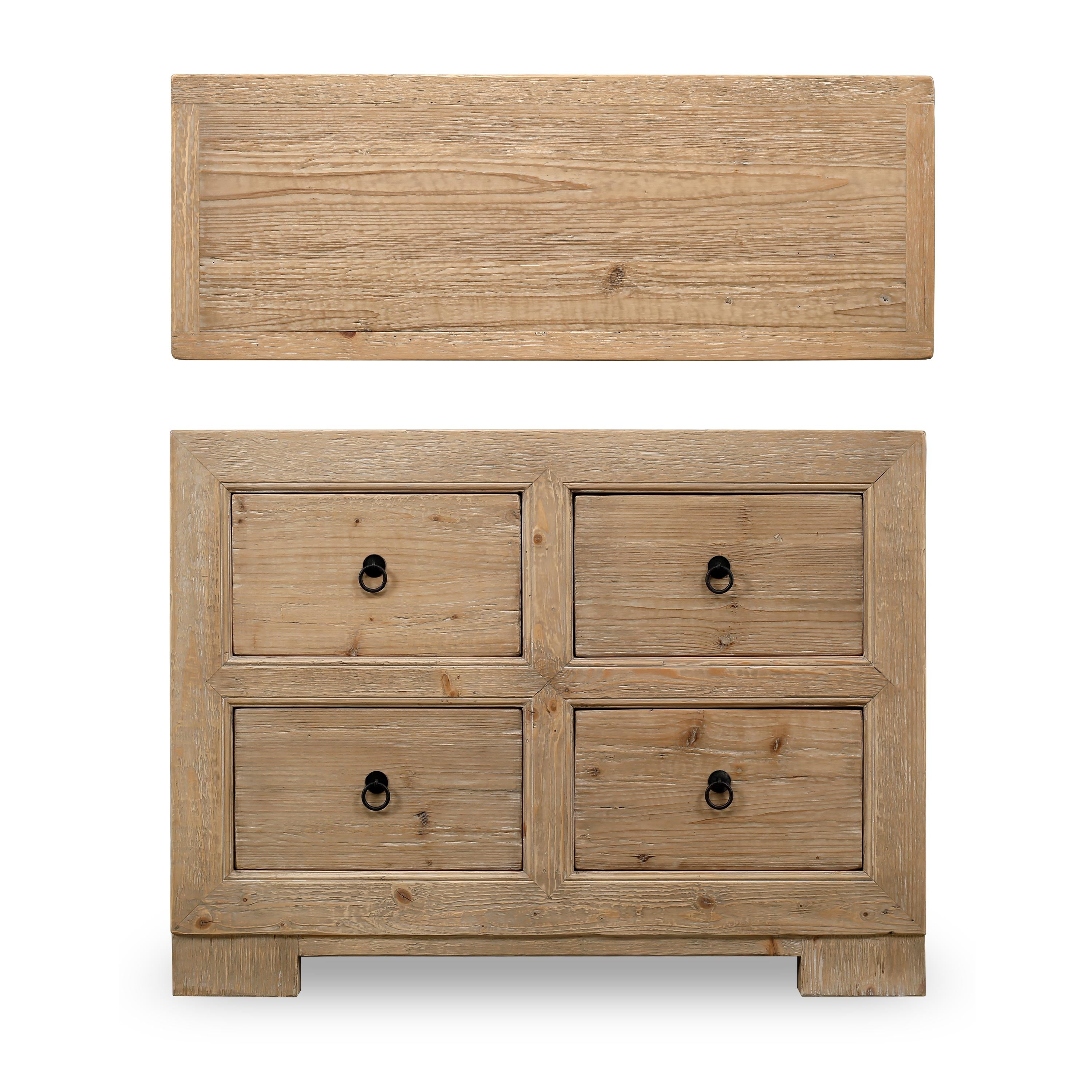 Artissance Capri Chest of Drawers Weathered Natural Pine 47x18x35H