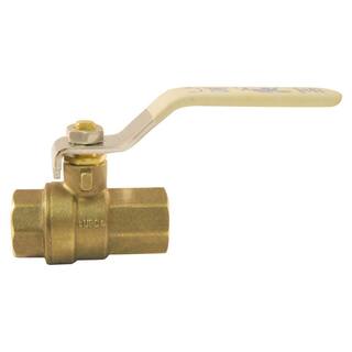 Everbilt 12 in. Brass Ball Valve with Waste NPT Full-Port THD95A303