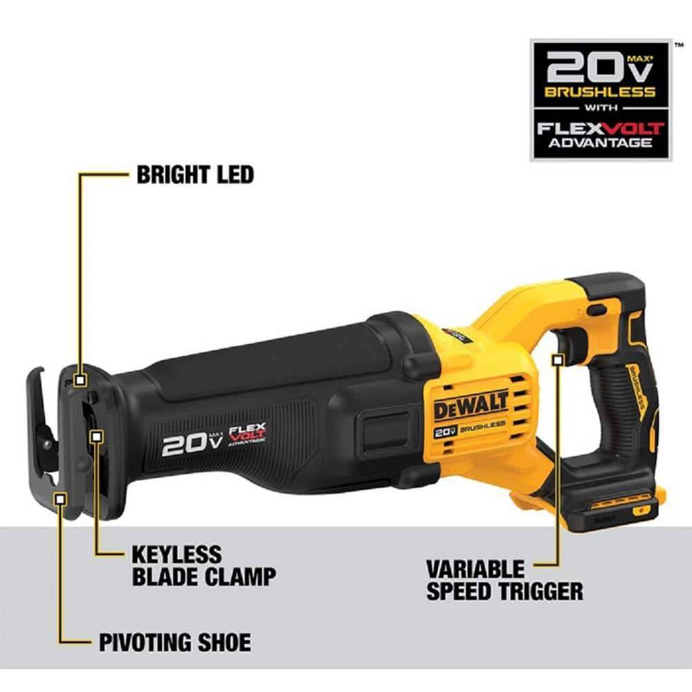 DEWALT 20V MAX Lithium-Ion Cordless Brushless 5 Tool Combo Kit with (2) 4.0Ah Batteries and Charger DCKTS599M2