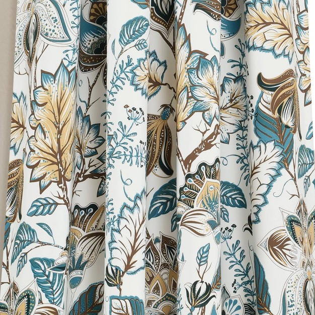 Set Of 2 Cynthia Jacobean Window Curtain Panels Lush D cor