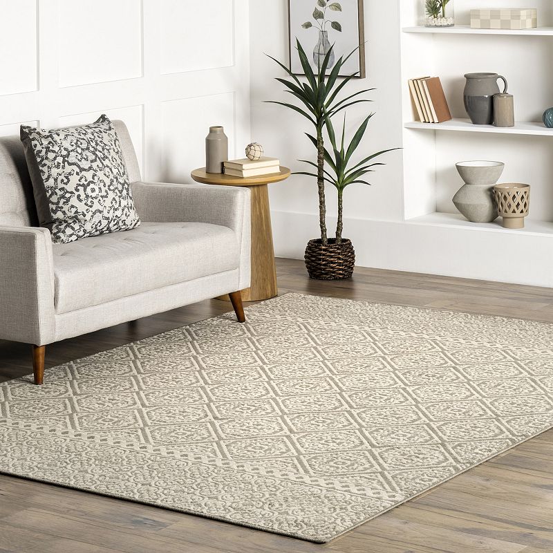 nuLoom Transitional Floral Jeanette Area Rug