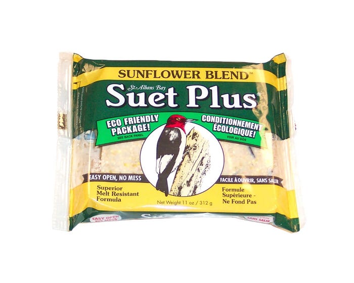 St. Albans Bay Suet Plus® Sunflower Blend™ Bird Suet Cake - 221