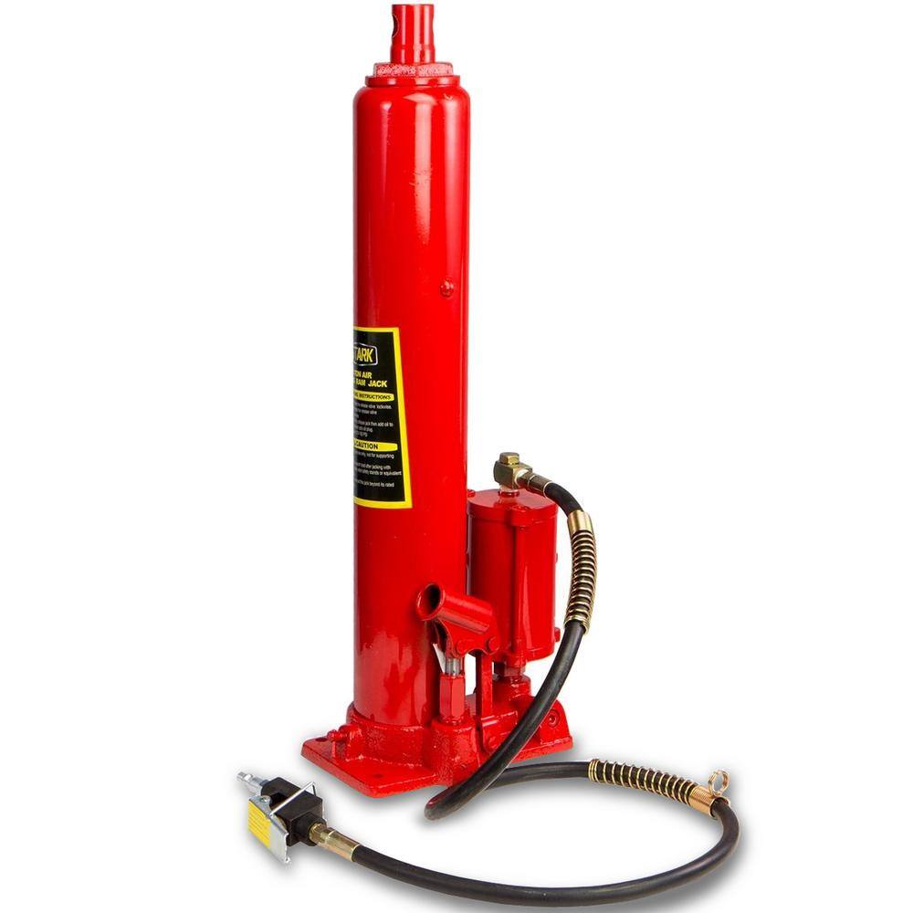 Stark 8-Ton (16000 lbs.) Long Air Hydraulic Ram Jack Double Pump Engine Hoist Lifter 56082-H