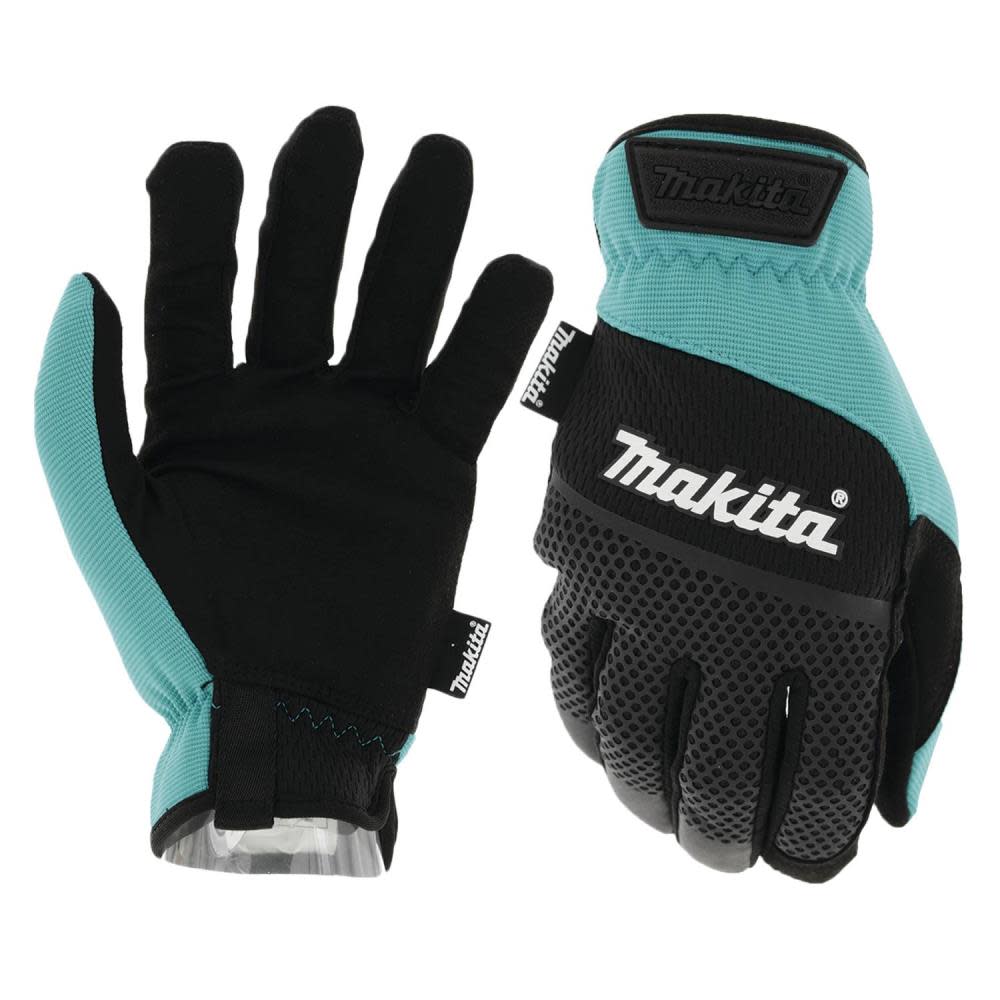 Makita Utility Work Gloves Open Cuff Flexible Protection Large T-04167 from Makita