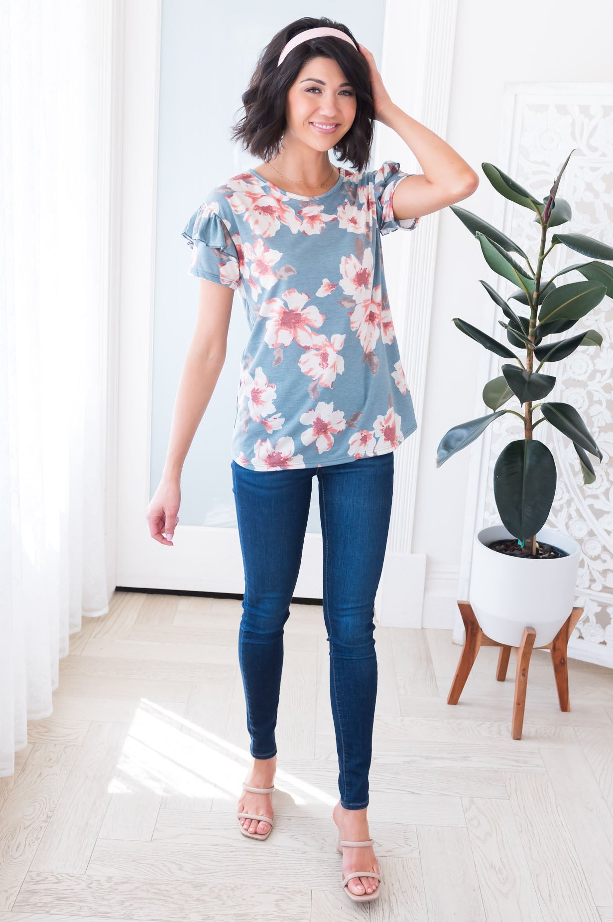 Isn't She Gorgeous Floral Modest Top