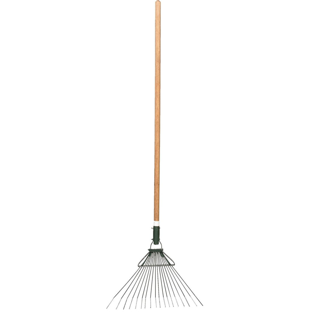 Broom Fire Rake with Wooden Handle