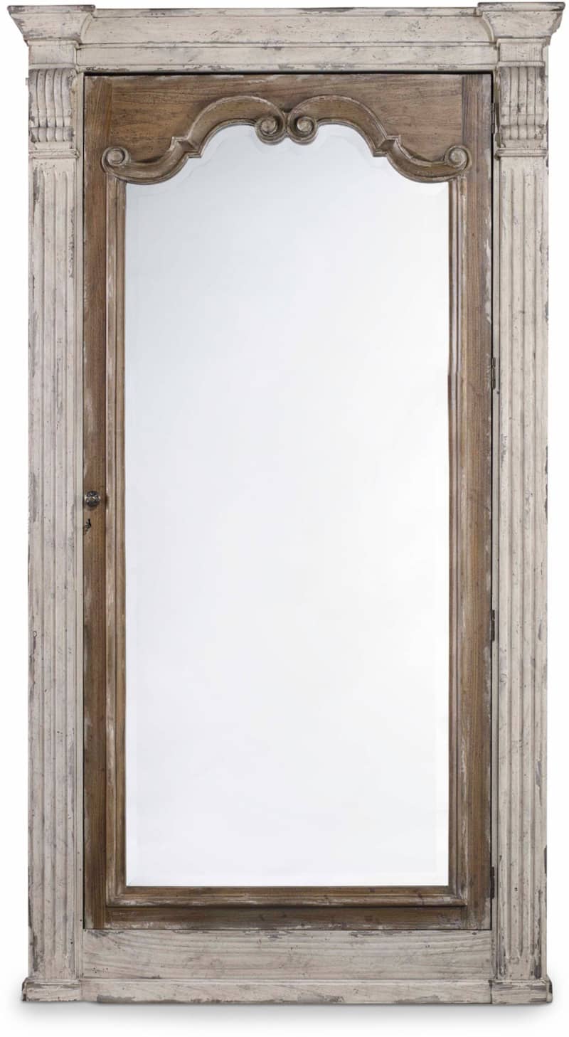 Hooker Furniture Accents Chatelet Floor Mirror w/ Jewelry Armoire Storage