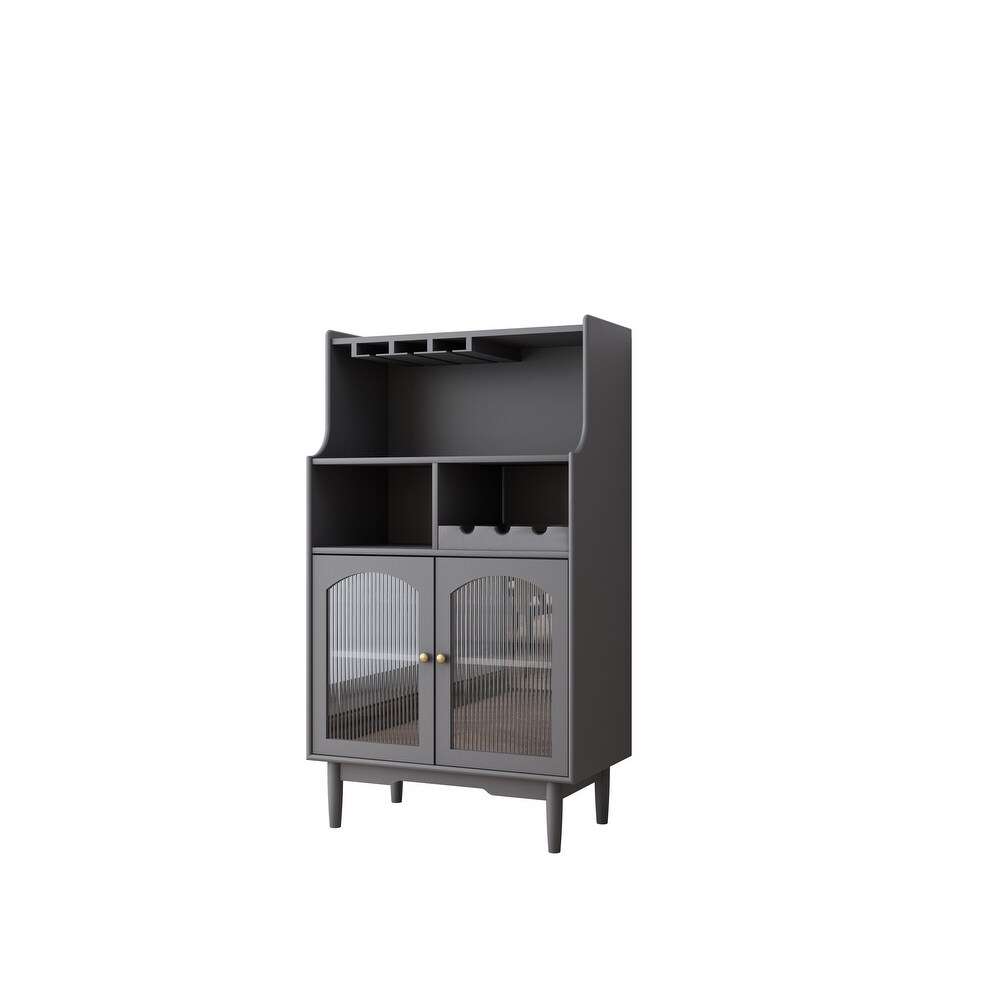 Living Room wine cabinet with removable rack and wine glass rack