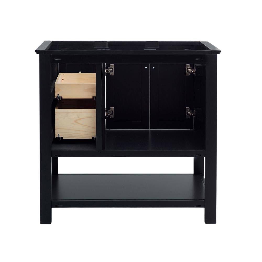 Fresca Manchester 36 in. W Bathroom Vanity Cabinet Only in Black FCB2336BL