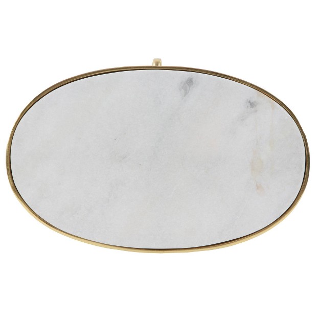 Traditional Marble Accent Table Gold Olivia amp May