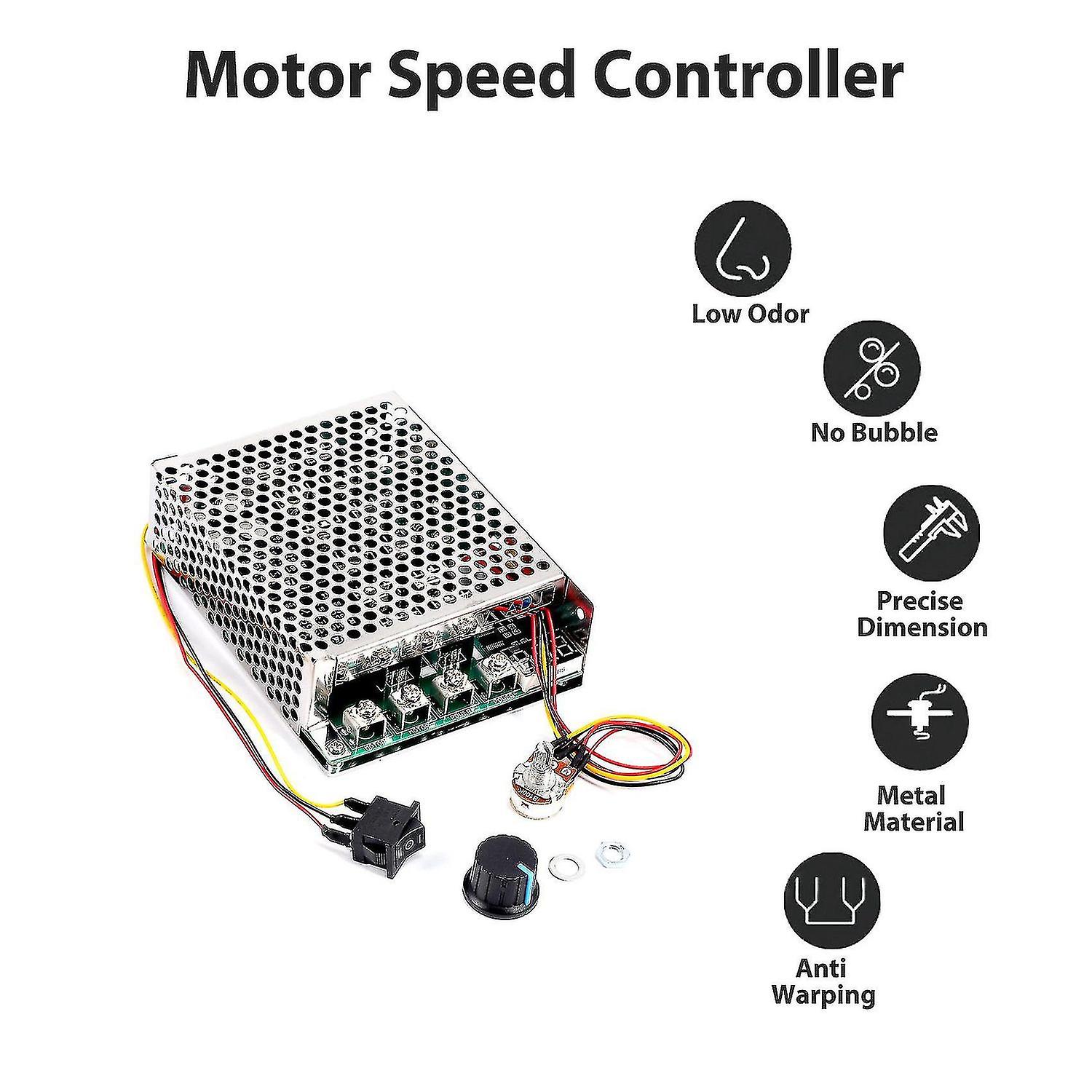 Dc 10-55v 100a 3000w Motor Speed Controller Reversible Pwm Control And Reverse Controller