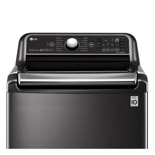 LG 5.5 Cu. Ft. SMART Top Load Washer in Black Steel with Impeller NeveRust Drum and TurboWash3D Technlogy WT7900HBA