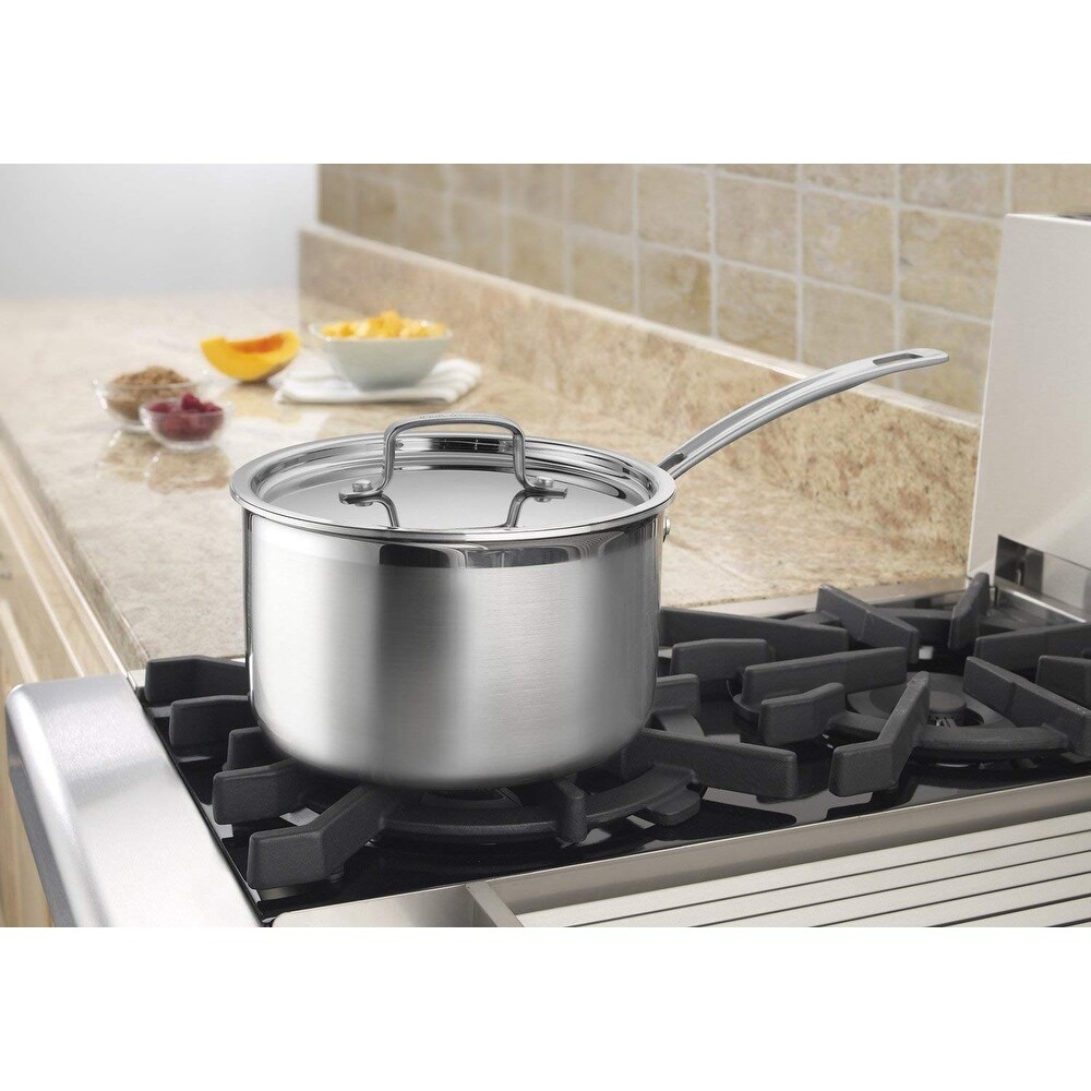 Cuisinart MCP194 20N MultiClad Pro Stainless Steel 4 Quart Saucepan with Cover