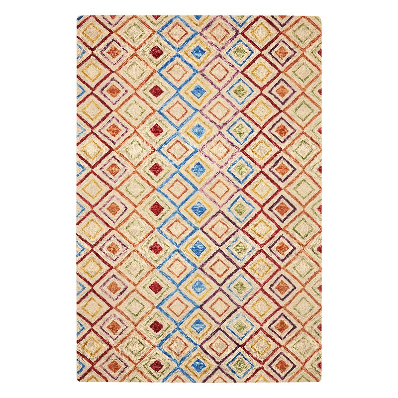 Nourison Vivid Geometric Wool Rug