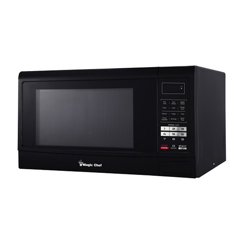 Magic Chef Countertop Microwave Oven With 6 Cook Modes and 11 Power Levels， Black