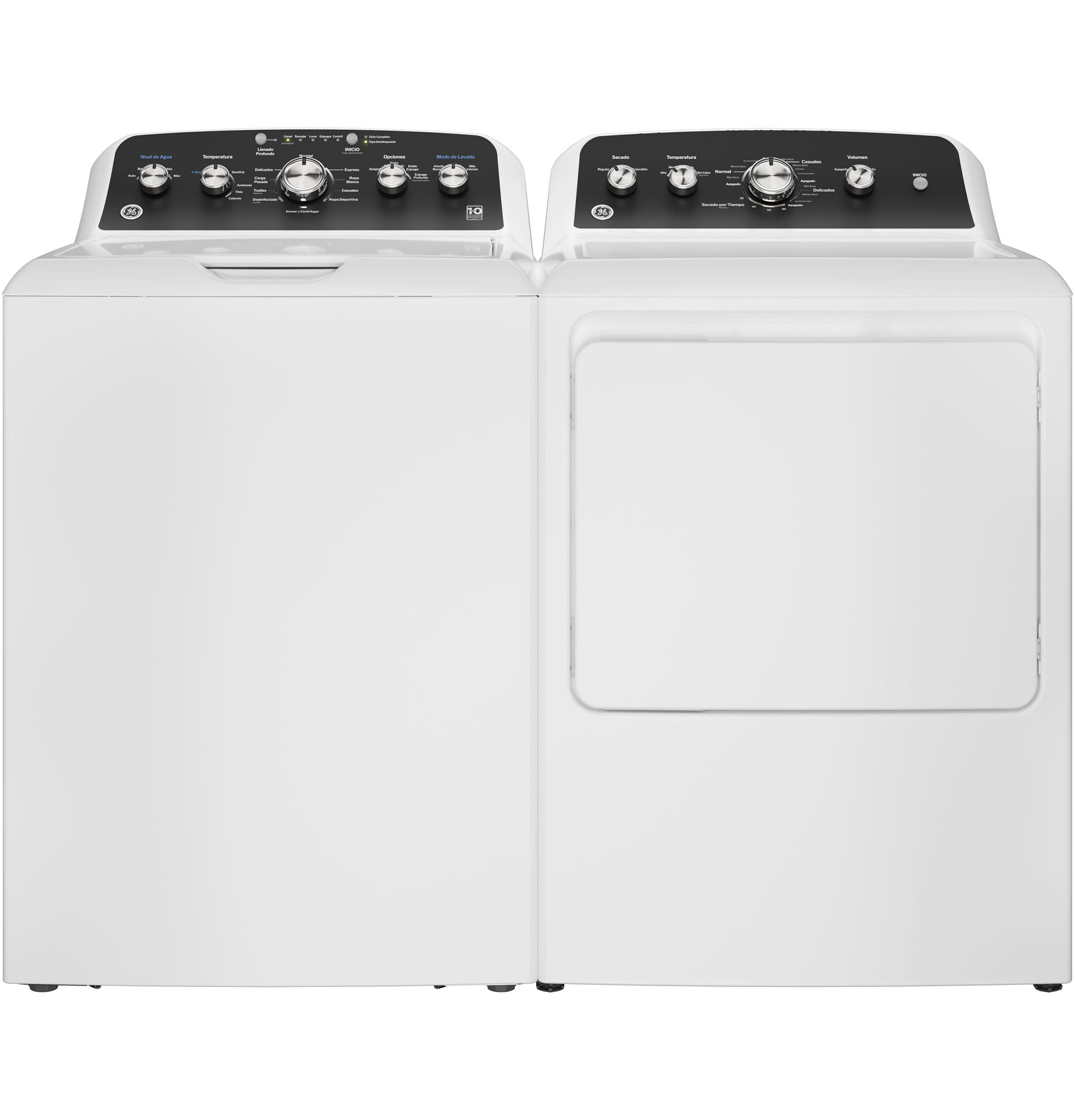 Ge Appliances ETD48EASWWB Ge® 7.2 Cu. Ft. Capacity Electric Dryer With Spanish Panel And Up To 120 Ft. Venting​