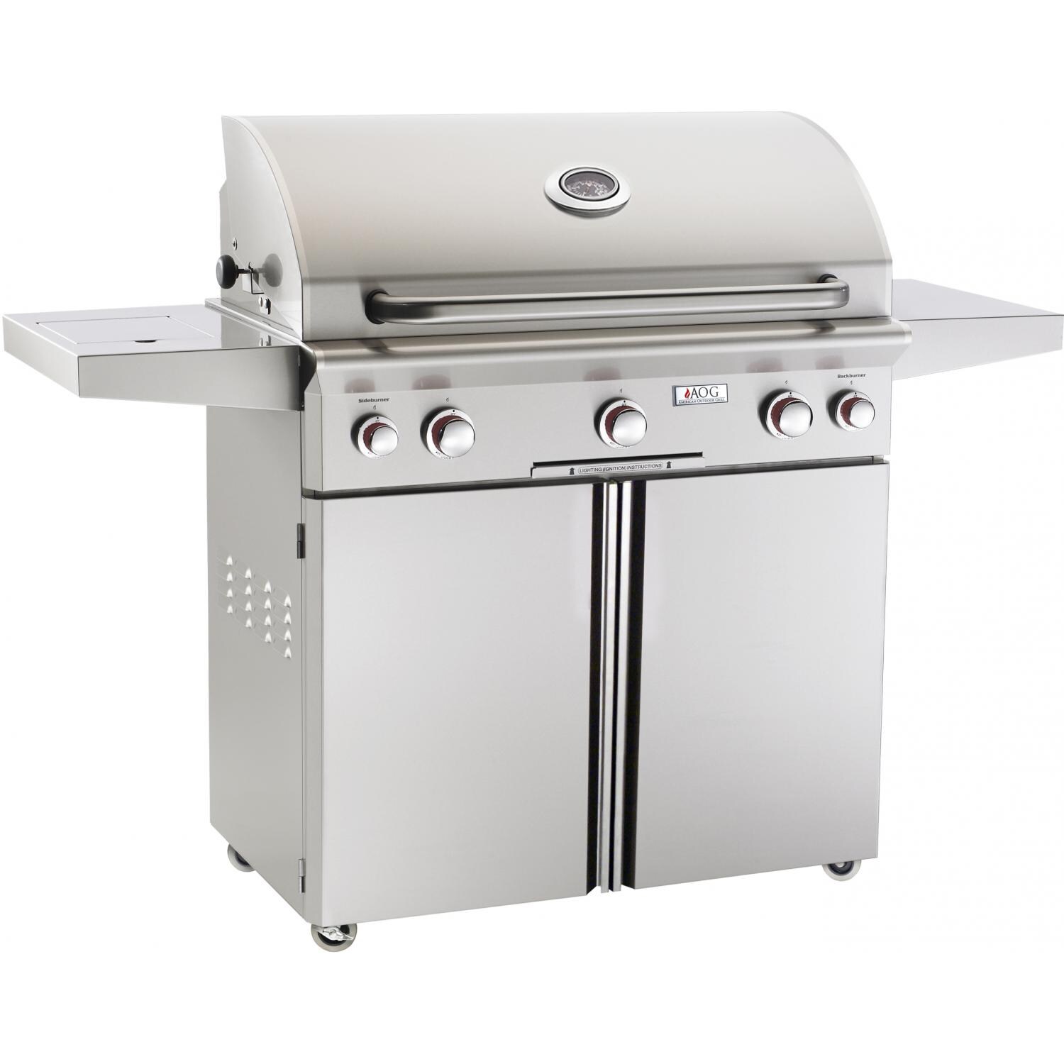 American Outdoor Grill T-Series 36-Inch 3-Burner Propane Gas Grill W/ Rotisserie and Single Side Burner