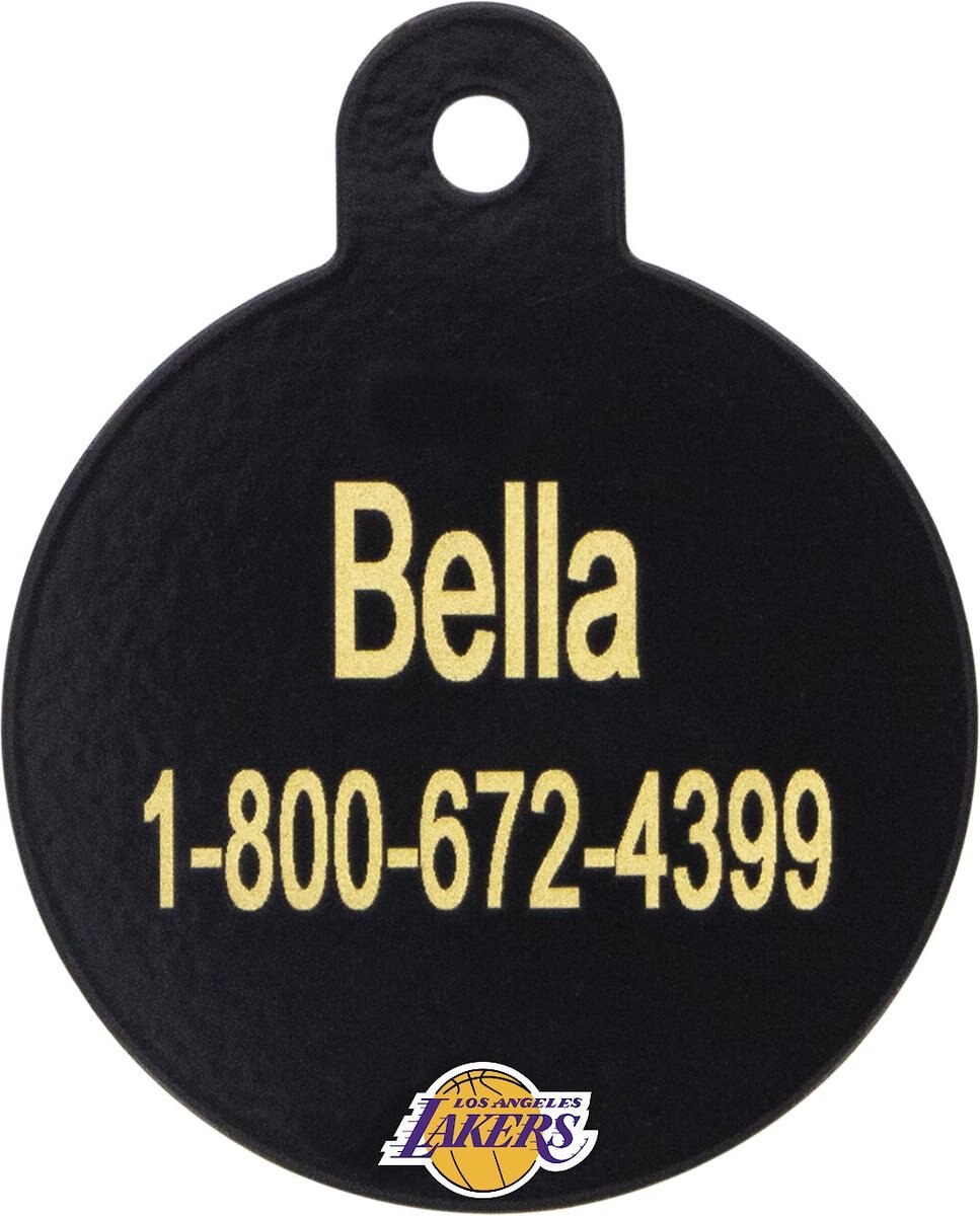 Quick-Tag NBA Circle Personalized Dog and Cat ID Tag， Large