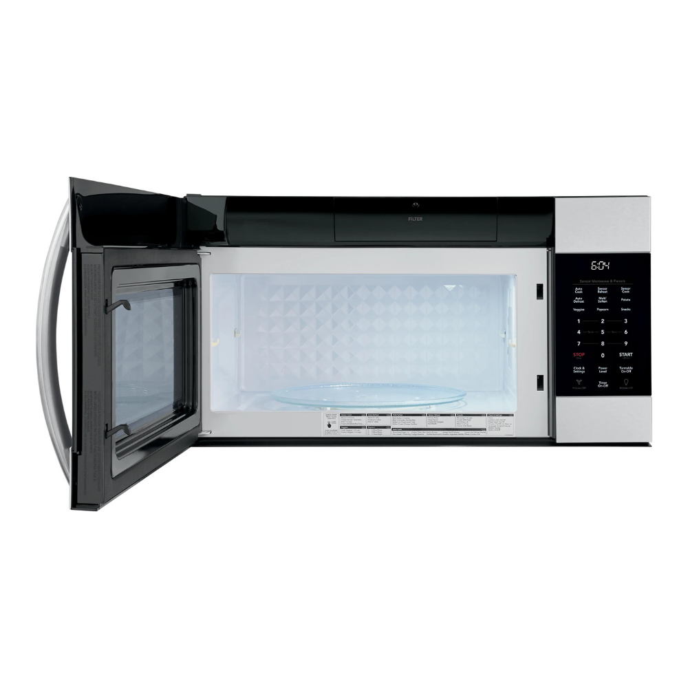 Frigidaire Gallery 29.88'' 1.7 Cubic Feet cu. ft. Over-The-Range Microwave， Stainless Steel， FGMV17WNVF - Kejku