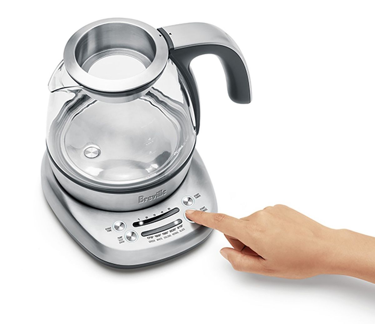 Breville Smart Tea Infuser Compact Silver Tea Maker