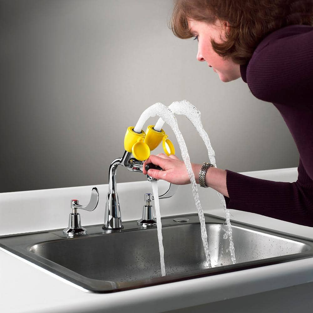 Speakman Eyesaver Classic Laboratory Eyewash with Integrated Faucet in Polished Chrome SEF-1800-CA