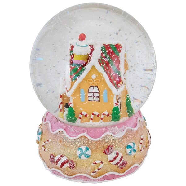 6.5 Gingerbread House Musical Christmas Snow Globe