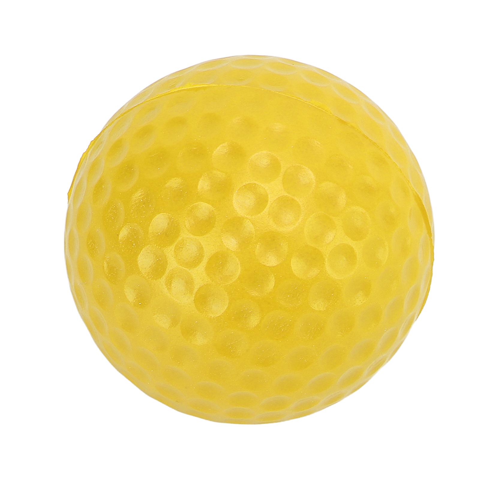 42.5mm Pu Foam Golf Balls Strong Flexibility Outdoor Golf Practice Ball For Sports Fitnessyellow