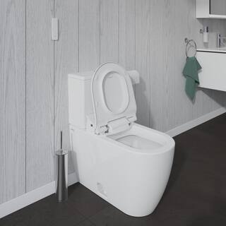 Duravit SensoWash Slim Electric Bidet Seat for Elongated Toilet in White 611000001001300