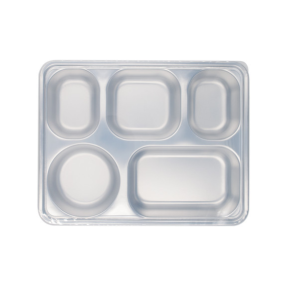 Aspire Stainless Steel Rectangular Divided Tray Pl...