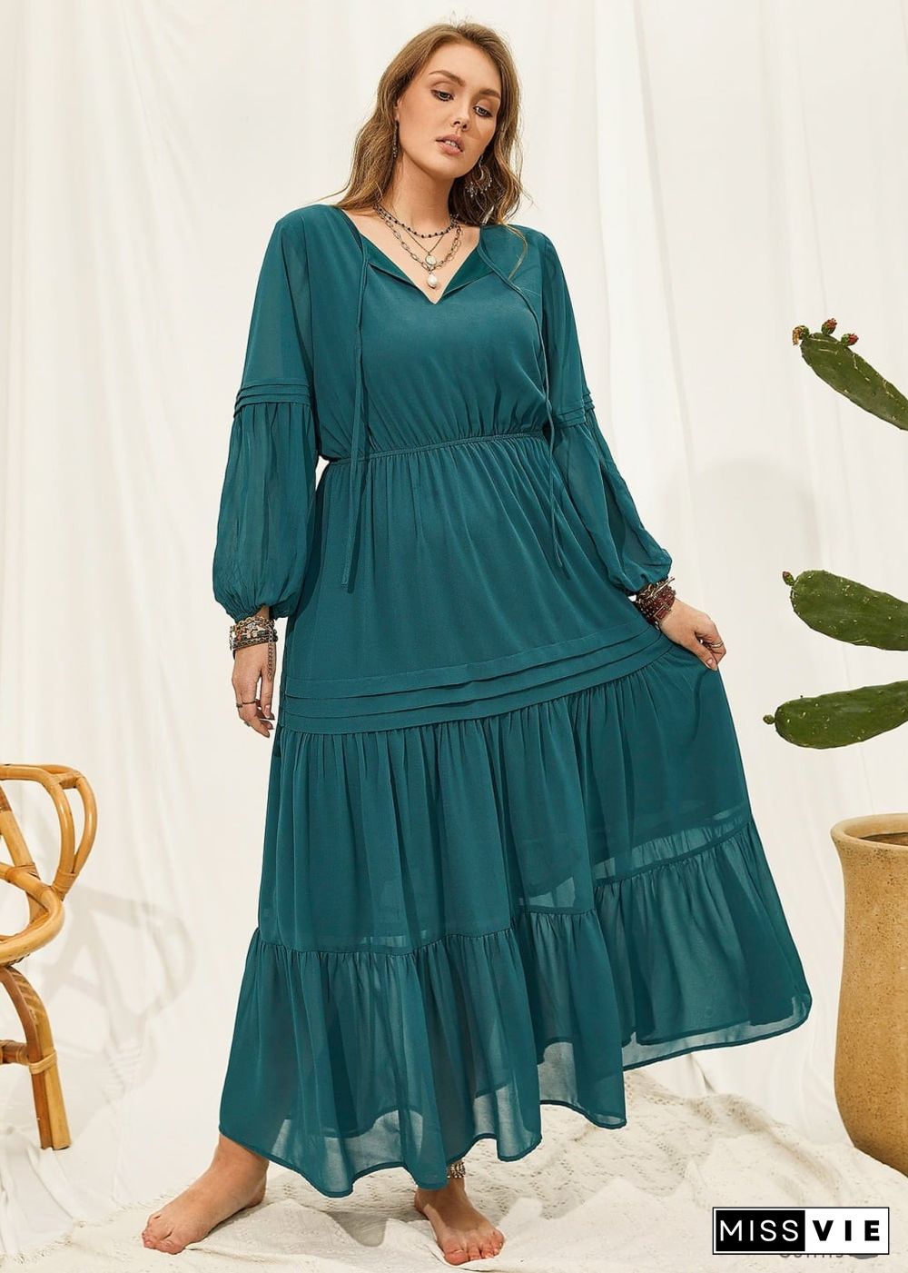 Boho Plus Size Giselle Maxi Dress For Women