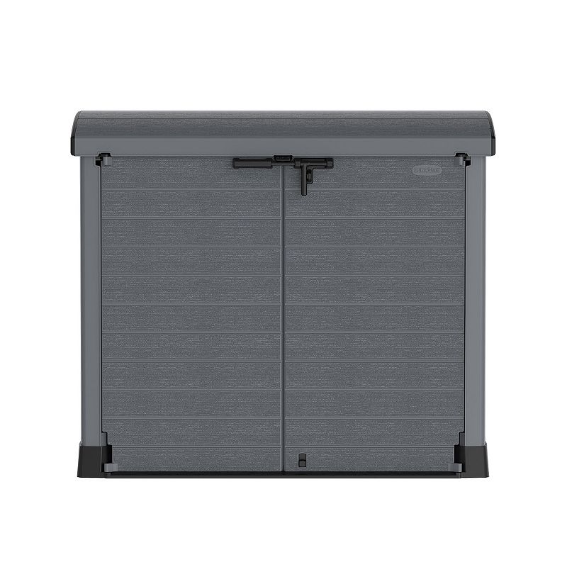 Duramax Cedargrain Storeaway 1200l Outdoor Deck and Garden Storage Box， Charcoal