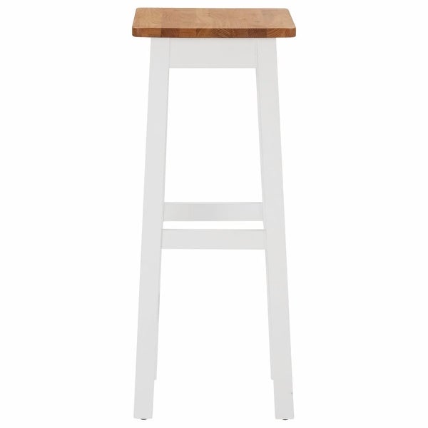 vidaXL Bar Stools 2 pcs Solid Oak Wood