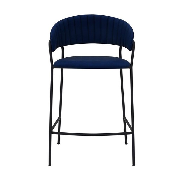 26 Inch Leatherette Seat Counter Height Barstool