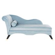 Safavieh Caiden Velvet Chaise with Pillow