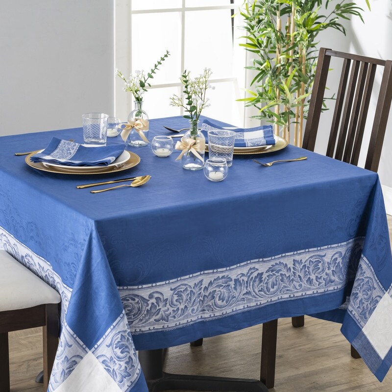 French Home Linen Set of 6 Paris Napkins   French Blue
