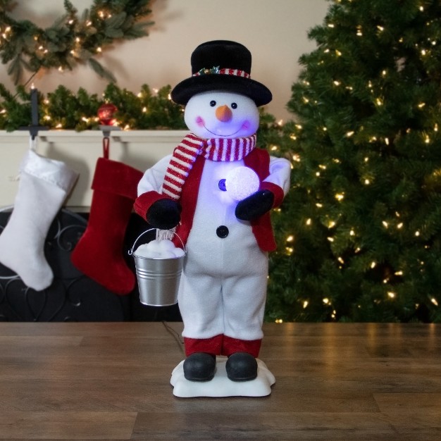 Lighted And Animated Musical Snowman Christmas Figure