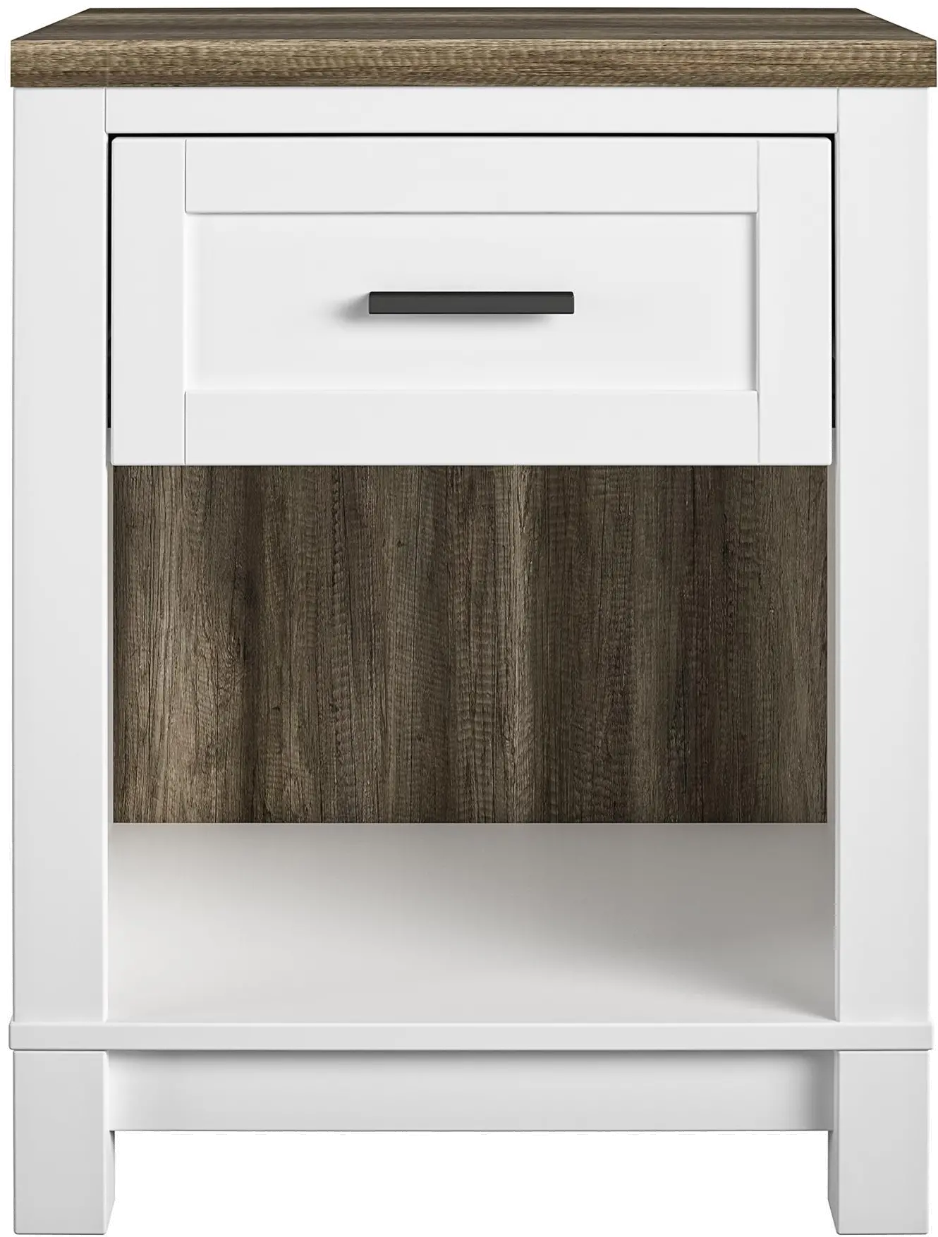 Carver Contemporary White Nightstand