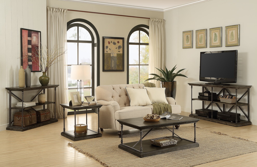 End Table  Hylas Medium Brown   Traditional   Side Tables And End Tables   by HedgeApple  Houzz