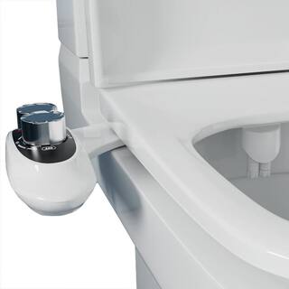 INSTER Non- Electric Bidet Attachment with Self-Cleaning Dual Nozzles in. White HDXBNYNBI001