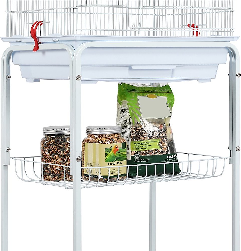 Yaheetech 64-in Open Top Metal Parrot Cage with Detachable Rolling Stand