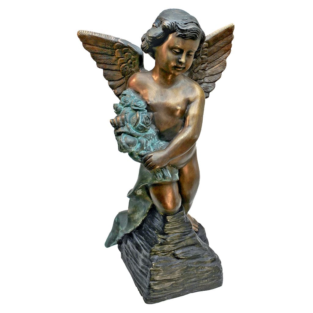 Memorial Angel Cast Bronze Garden Statue by Design Toscano