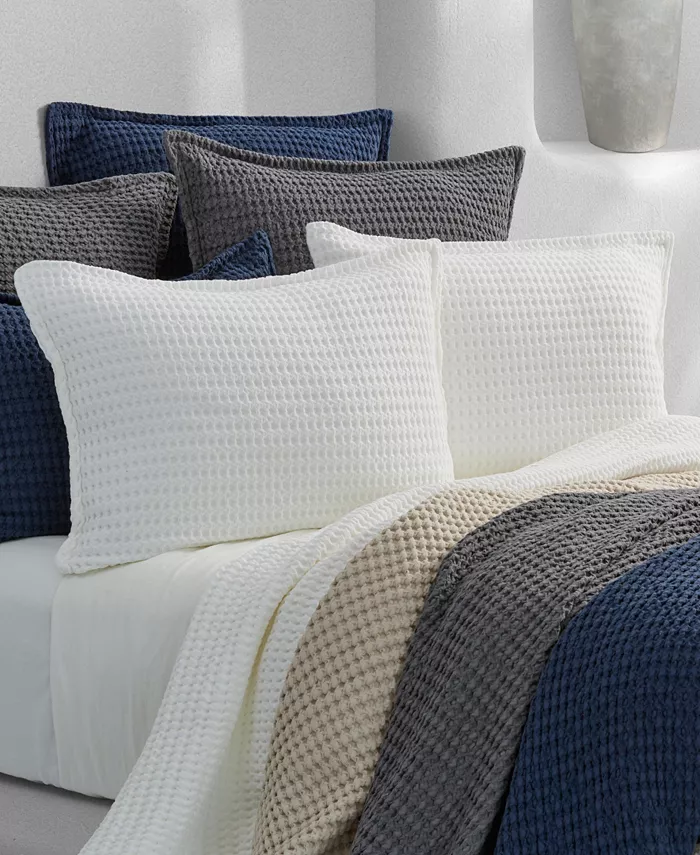 White Sand Pebble Beach Coverlet， Full Queen