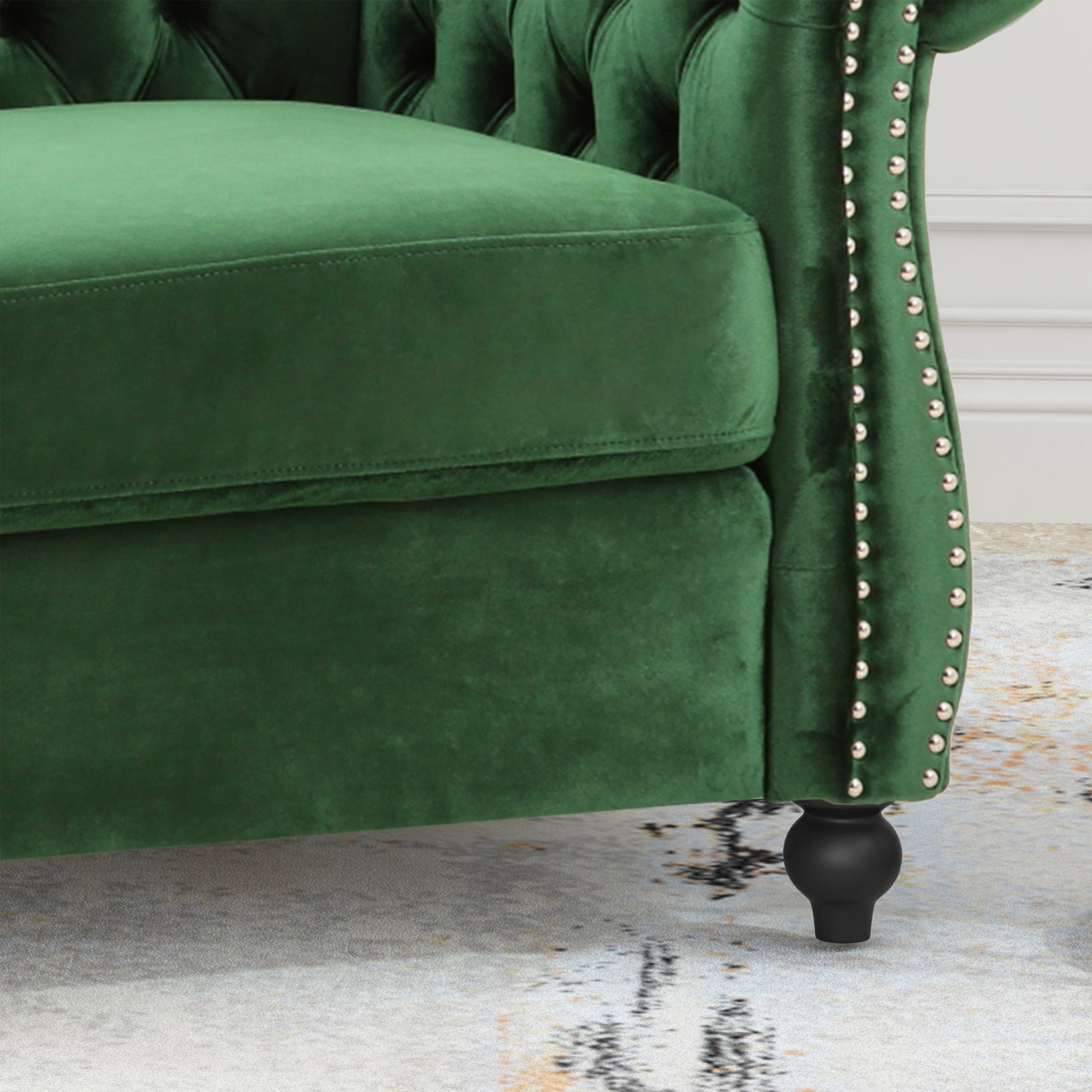 Galilea Chesterfield Velvet Club Chair