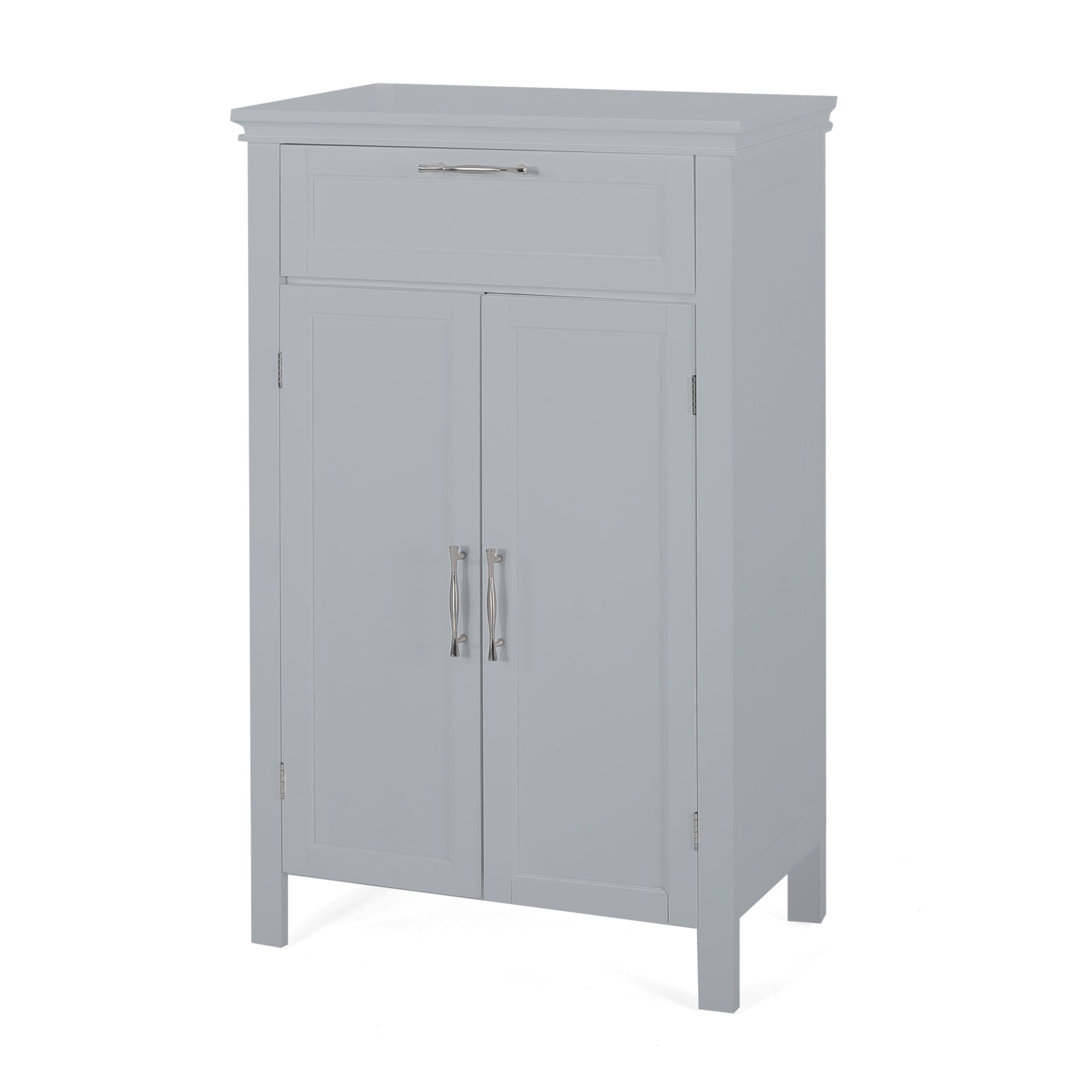 Meader Modern Bathroom 2 Door Floor Storage Cabinet with Drawer